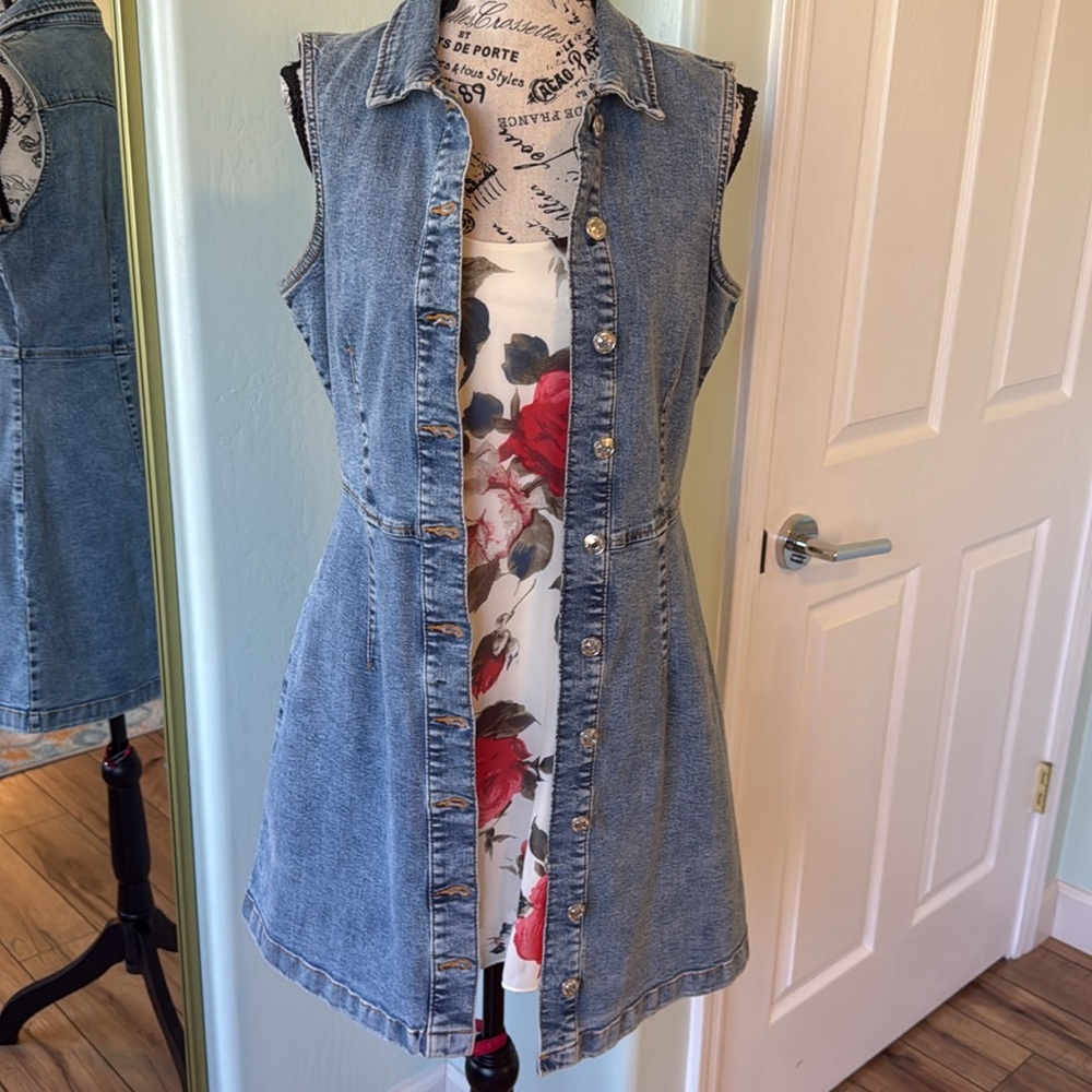 Mango Collared Denim Shirt Dress! - Picture 7 of 9